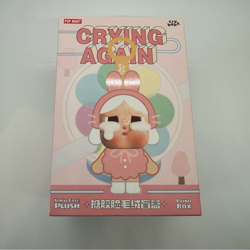 NWT Pop Mart | Crybaby Crying Again Vinyl Face Plush I’ll Bring You A Flower - Picture 4 of 5